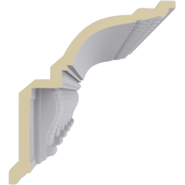 Ekena Millwork 6 1/8"H x 5 3/8"P x 8 1/8"F x 94 1/2"L, (6 1/4" Repeat), Crendon Crown Moulding - MLD06X05X08CR