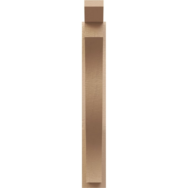 Ekena Millwork 5 1/2-in W x 26-in D x 38-in H Funston Slat Rough Cedar Woodgrain TimberThane Outlooker, Primed Tan - OUTUR055X26X38FST24RCPR