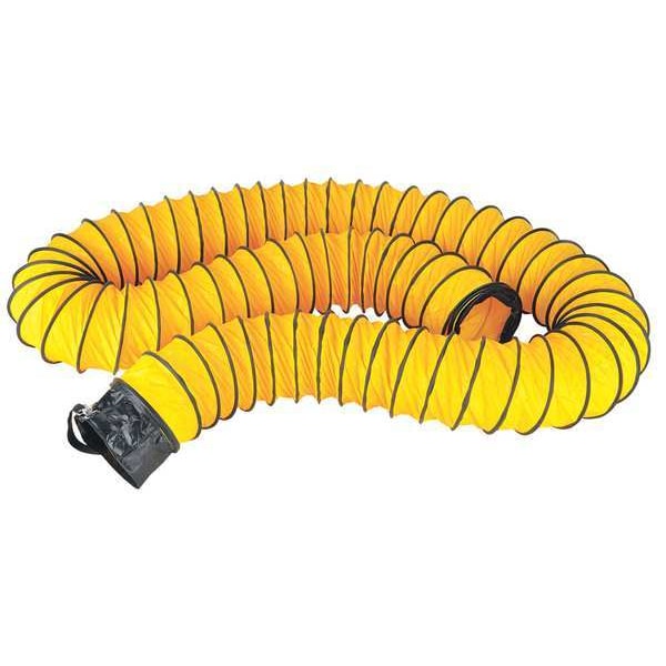 Ecko Vent Duct, 8 In Dia. x 25 ft, Ylw - FDT-21624076BR
