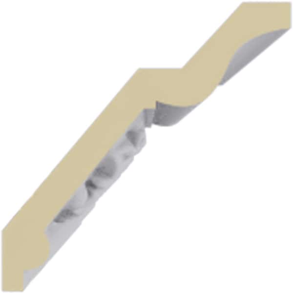 Ekena Millwork 2 1/2"H x 2 1/2"P x 3 5/8"F x 94 1/2"L, (2 1/2" Repeat), Butterfly Crown Moulding - MLD02X02X03BT