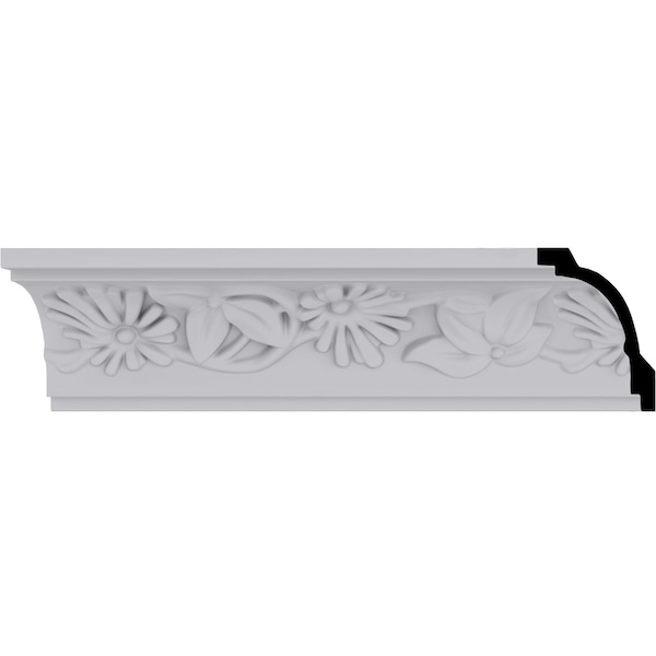 Ekena Millwork 2 1/8"H x 1 7/8"P x 2 7/8"F x 94 1/2"L, (6 3/8" Repeat), Damon Crown Moulding - MLD02X01X02DA