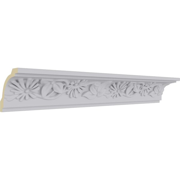 Ekena Millwork 2 1/8"H x 1 7/8"P x 2 7/8"F x 94 1/2"L, (6 3/8" Repeat), Damon Crown Moulding - MLD02X01X02DA