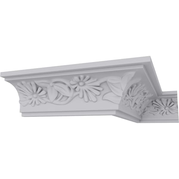 Ekena Millwork 2 1/8"H x 1 7/8"P x 2 7/8"F x 94 1/2"L, (6 3/8" Repeat), Damon Crown Moulding - MLD02X01X02DA