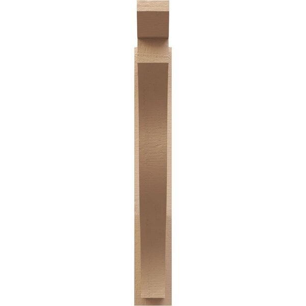Ekena Millwork 5 1/2-in W x 34-in D x 38-in H Funston Slat Rough Cedar Woodgrain TimberThane Outlooker, Primed Tan - OUTUR055X34X38FST24RCPR