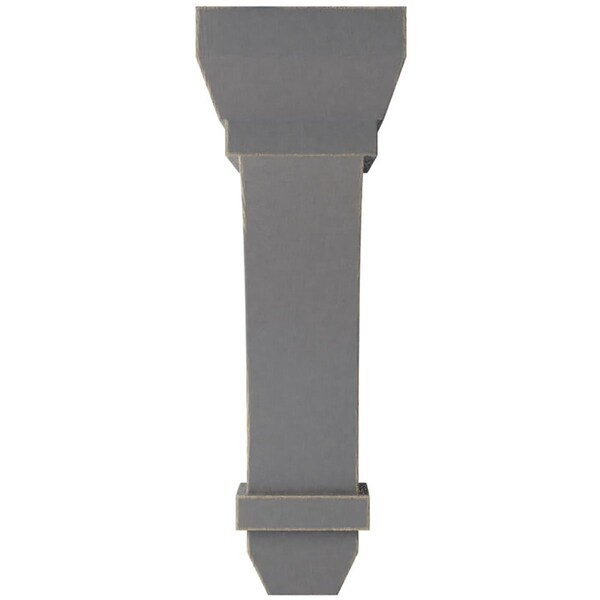 Ekena Millwork 2 1/4"W x 5"D x 7"H Stockport Wood Vintage Decor Bracket, Pebble Grey - BKTWD02X05X07STPG