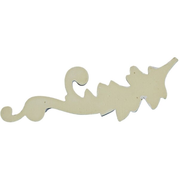 Ekena Millwork 3 5/8"W x 9 1/2"H x 7/8"P Robin Scroll Onlay, Right - ONL04X10X01RB-R