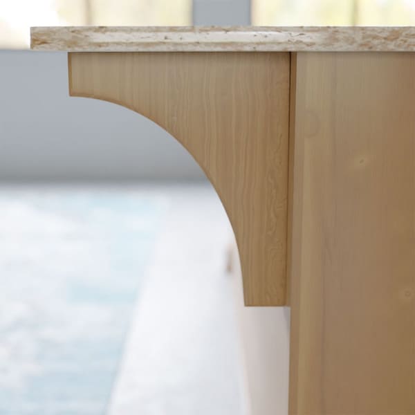 Ekena Millwork 3 1/2"W x 10"D x 12"H Clarksville Bracket, Cherry - BKTW04X10X12CVCH
