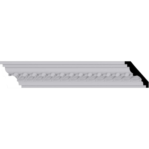 Ekena Millwork Polyurethane, 94-1/2 in L, 2-3/4 in H, Factory Primed - MLD02X02X03BA