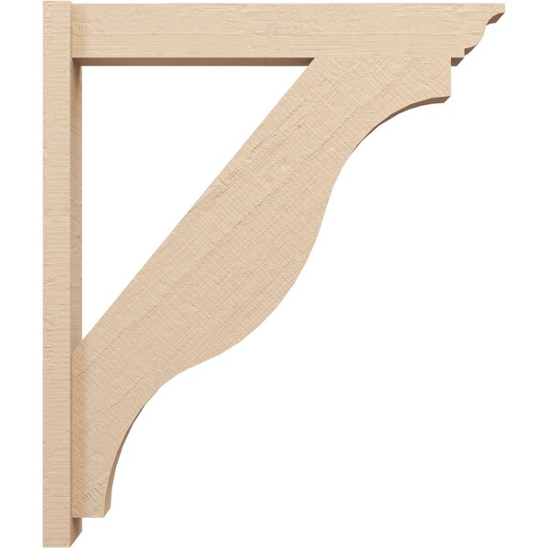 Ekena Millwork 6-in W x 34-in D x 40-in H Funston Trad Rough Cedar Woodgrain TimberThane Outlooker, Primed Tan - OUTUR060X34X40FST04RCPR