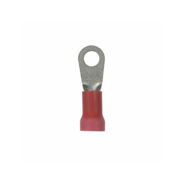 Terminal de anillo de vinilo de calibre 8 AWG para perno #10, paquete de 25 - PV8-10RX-QY
