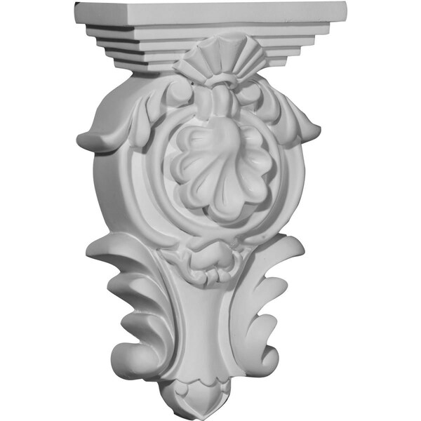 Ekena Millwork 5 1/2"W x 2 3/4"D x 9 3/8"H Royal Leaf Corbel - COR05X02X09MO