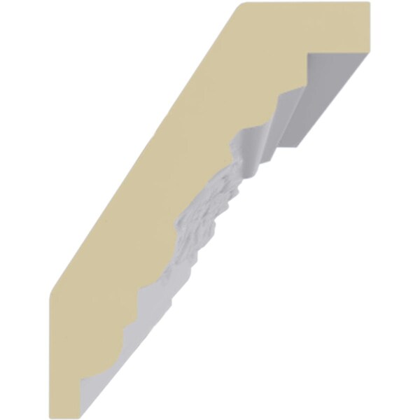 Ekena Millwork 3 1/4"H x 2 1/2"P x 4 1/8"F x 94 1/2"L Dauphine Crown Moulding - MLD03X02X04DA