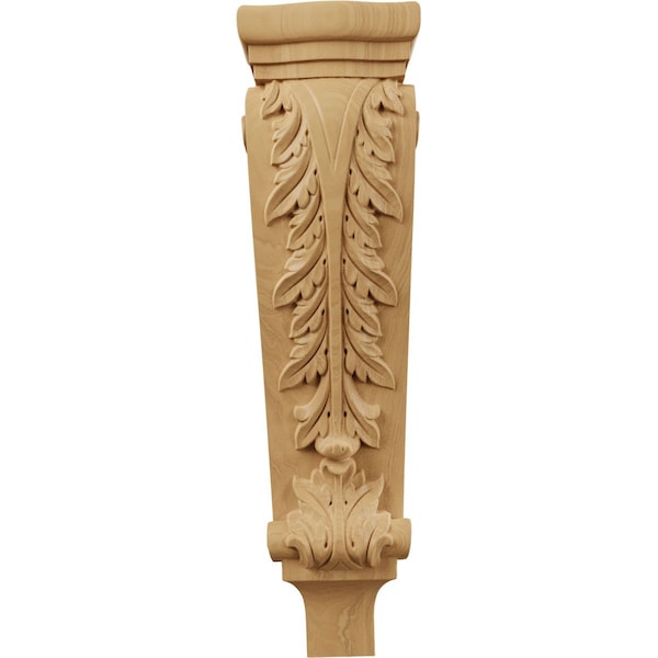 Ekena Millwork 6 1/4"W x 3"D x 22"H Large Acanthus Pilaster Corbel, Cherry - CORW06X03X22PACH