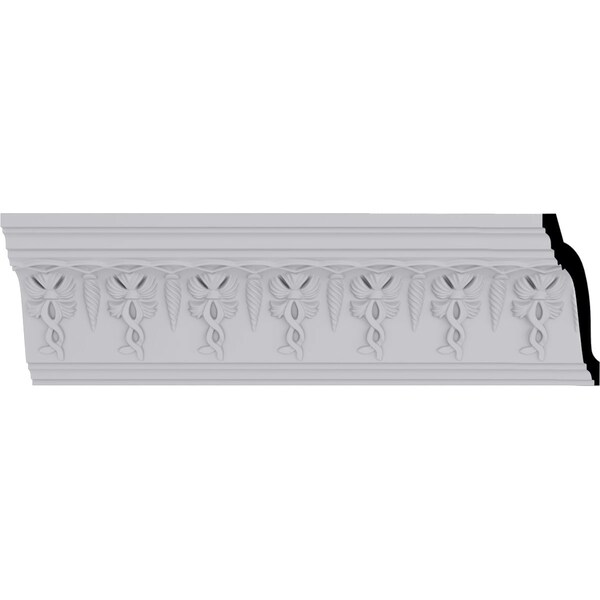 Ekena Millwork 4 1/4"H x 2 3/4"P x 5"F x 94 1/2"L Scott Crown Moulding - MLD04X03X05SC