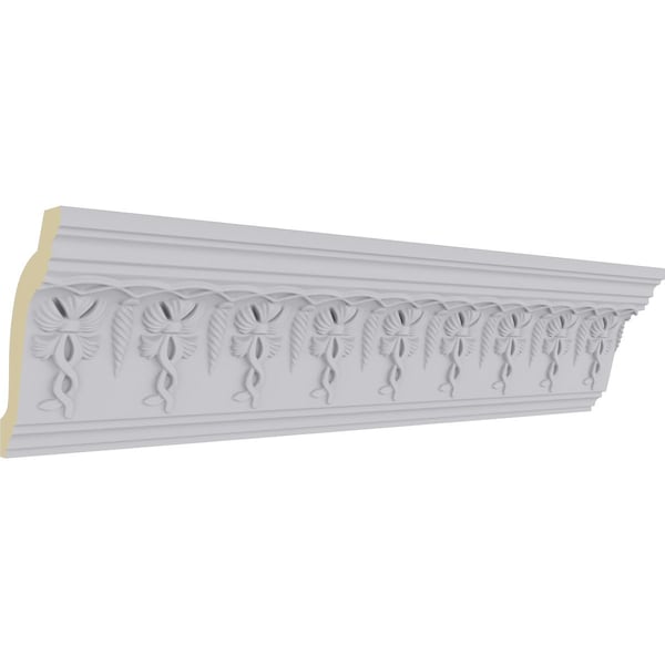 Ekena Millwork 4 1/4"H x 2 3/4"P x 5"F x 94 1/2"L Scott Crown Moulding - MLD04X03X05SC