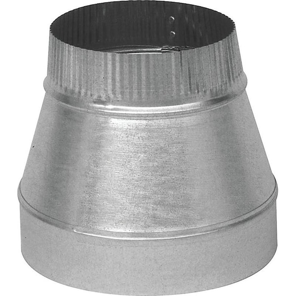 Imperial Short Duct Reducer, 6 in L, 30 Gauge, Galvanized Steel - GV0808-A