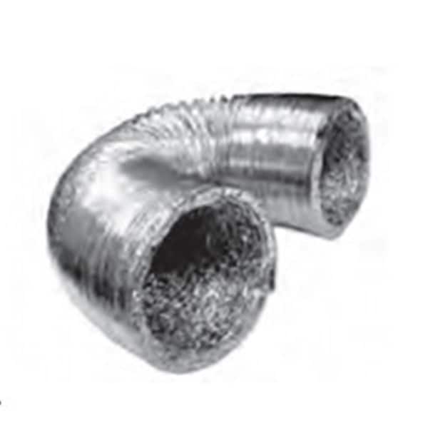 Lambro Industries 4 in. x 8 ft. Laminated Transition Duct, 12PK - 498