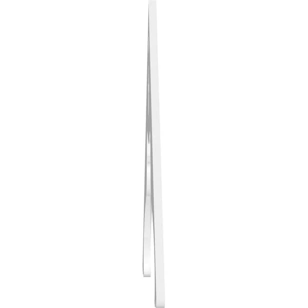 Ekena Millwork Pitch Heath Architectural Grade PVC Gable Pediment, 72"W x 36"H x 1"P (12/12) - GPP072X036X100HEA