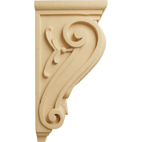 Ekena Millwork 5"W x 7"D x 14"H Large Classical Corbel, Alder - CORW05X07X14CLAL