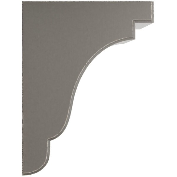Ekena Millwork 5 1/4"W x 7 1/4"D x 9 1/2"H Bedford Wood Vintage Decor Bracket, Reclaimed Grey - BKTWD05X07X10BEGY