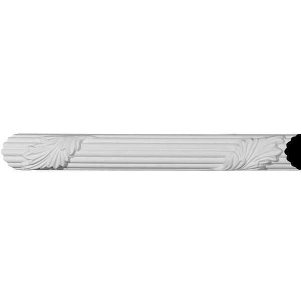 Ekena Millwork SAMPLE - 1 3/4"H x 1 1/8"P x 12"L Reeded Acanthus Leaf Panel Moulding - SAMPLE-PML01X01AC