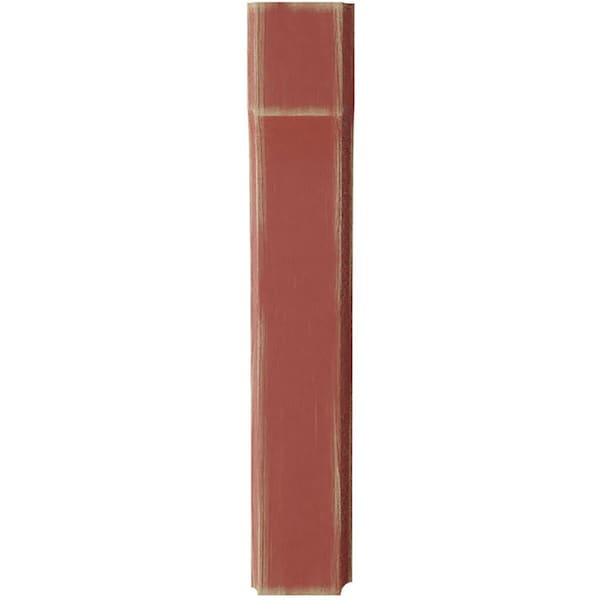 Ekena Millwork 1 3/4"W x 4"D x 10"H Clarksville Wood Vintage Decor Bracket, Salvage Red - BKTWD02X04X10CVRD