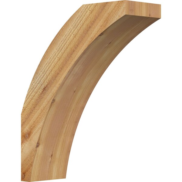 Ekena Millwork 6"W x 16"D x 20"H Thorton Rough Sawn Knee Brace, Western Red Cedar - BRC06X16X20THR00RWR