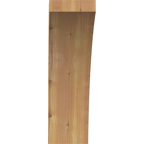 Ekena Millwork 6"W x 16"D x 20"H Thorton Rough Sawn Knee Brace, Western Red Cedar - BRC06X16X20THR00RWR