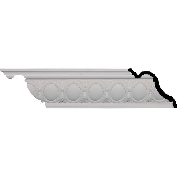 Ekena Millwork SAMPLE - 6 3/4"H x 7 3/4"P x 10 1/4"F x 12"L, (4 3/8" Repeat), Egg and Dart Crown Moulding - SAMPLE-MLD06X07X10EG