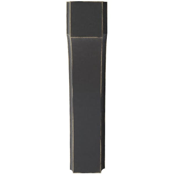 Ekena Millwork 1 3/4"W x 6"D x 8"H Clarksville Wood Vintage Decor Bracket, Black - BKTWD02X06X08CVBL