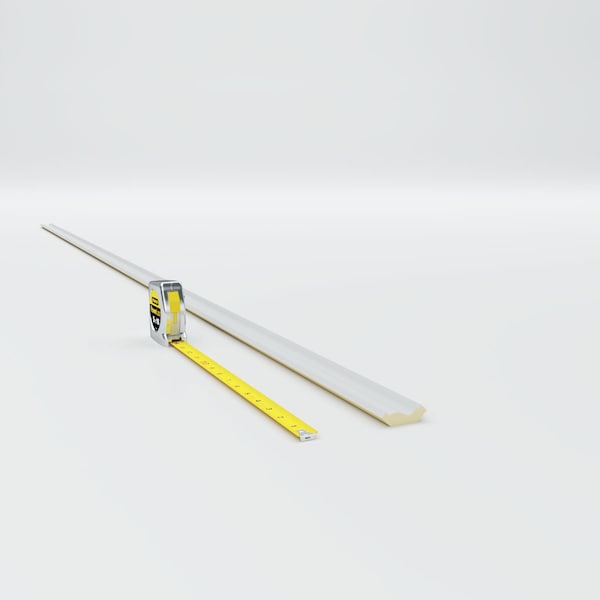 Ekena Millwork 1 1/4"H x 1 1/4"P x 1 3/4"F x 94 1/2"L Hillsborough Traditional Smooth Crown Moulding - MLD01X01X01HI