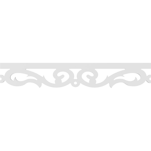 Ekena Millwork Corbin Architectural Grade PVC Running Trim, 8"H x 5/8"P x 48"L - RUNP08X0625X48CRB