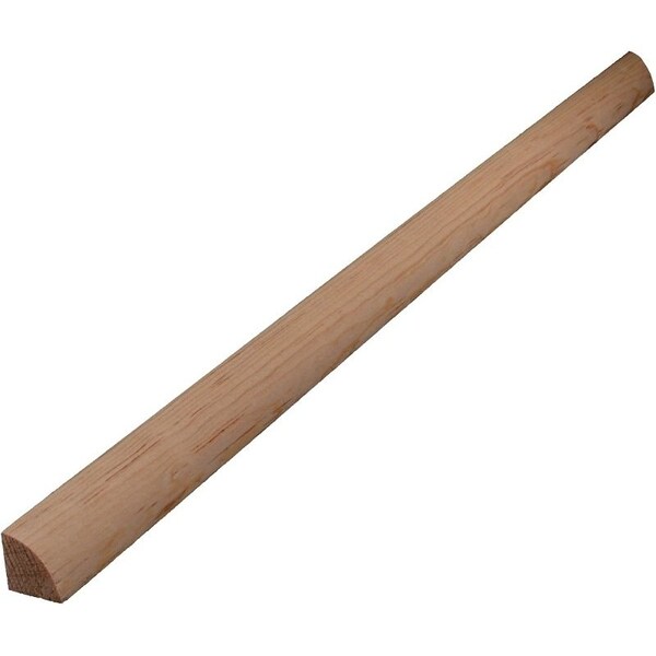 Alexandria Moulding Quarter Round Moulding, 96 in L, 3/4 in W, Pine Wood - 0W105-20096C1