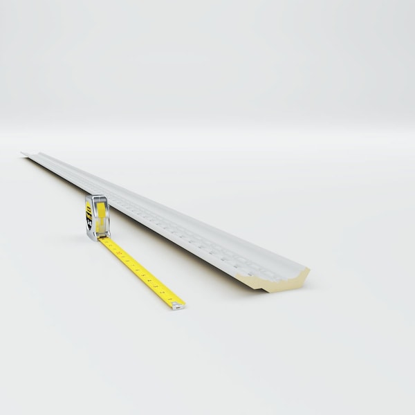Ekena Millwork 3 5/8"H x 2 1/4"P x 4 1/4"F x 94 1/2"L, (1 3/8" Repeat) Heaton Crown Moulding - MLD04X02X04HE
