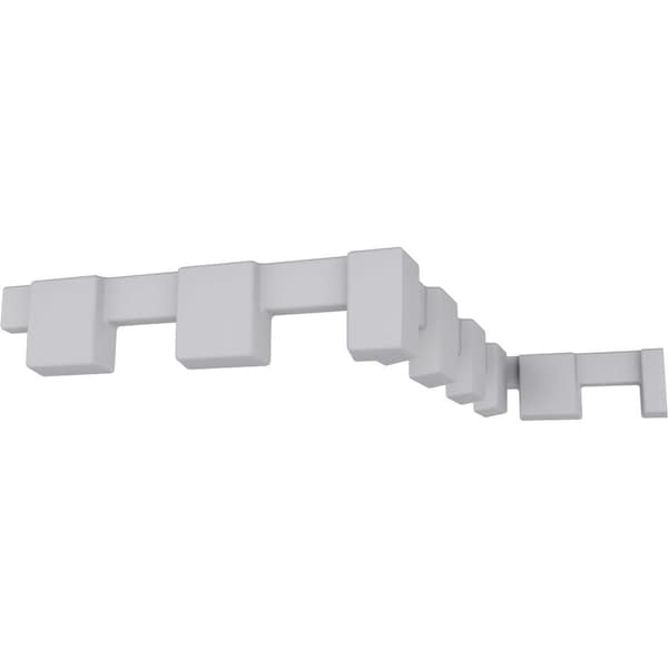 Ekena Millwork 1"H x 1/4"P x 96"L (1 7/8" Repeat) Dentil Block Moulding - MLD00X00DE