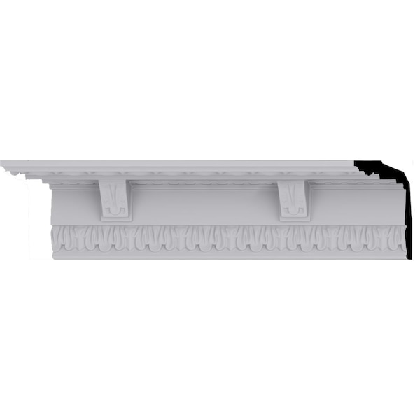 Ekena Millwork 3 3/4"H x 3 1/2"P x 5 1/8"F x 94 1/2"L Granada Traditional Crown Moulding - MLD04X03X05GR