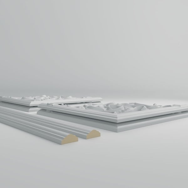 Ekena Millwork 31-in. W x 62-in. H Kepler Panel Moulding Kit Single Panel - PMLKKP31X62A