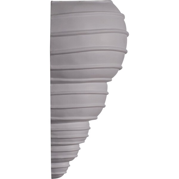 Ekena Millwork Wall Sconce, 12-1/2 in H, 10.13 in W, Factory Primed - SCO10X05X12SH