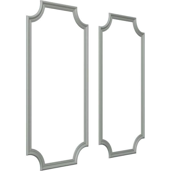 Ekena Millwork 24-in. W x 48-in. H Claremont Panel Moulding Kit Double Panel - PMLKCL24X48B