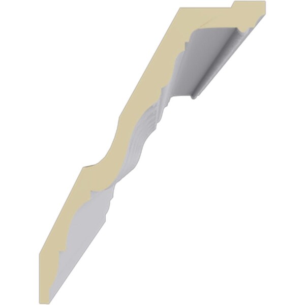 Ekena Millwork 6 7/8"H x 5 1/8"P x 8 5/8"F x 94 1/2"L Tirana Crown Moulding - MLD06X05X08TI