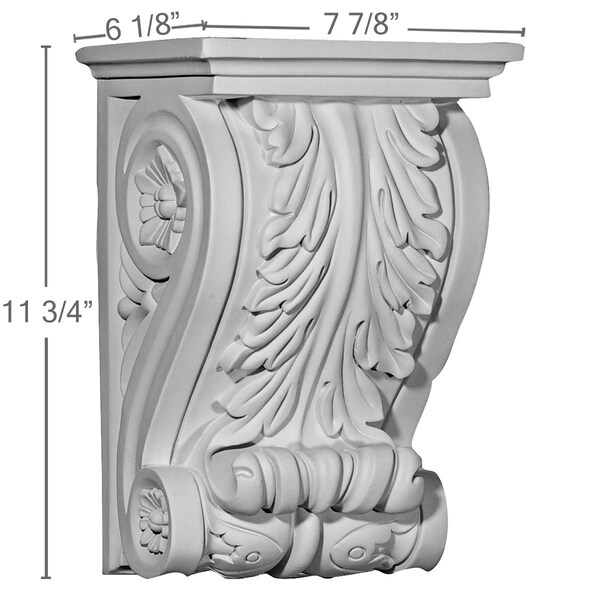 Ekena Millwork 7 7/8"W x 6 1/8"D x 11 3/4"H Nexus Corbel - COR08X06X11NE