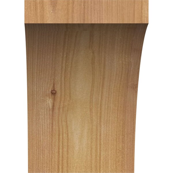 Ekena Millwork 4"W x 6"D x 6"H Thorton Rough Sawn Knee Brace, Western Red Cedar - BRC04X06X06THR00RWR