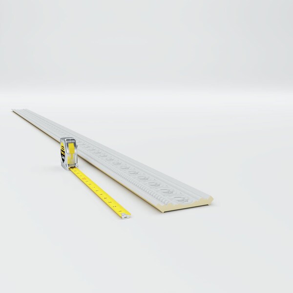 Ekena Millwork 3 1/4"H x 3 1/8"P x 4 5/8"F x 94 1/2"L, (1 7/8" Repeat) Pearl Crown Moulding - MLD03X03X05PE