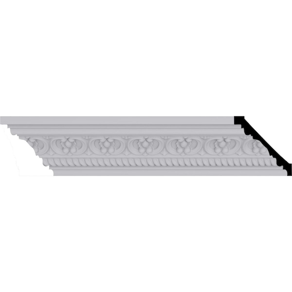 Ekena Millwork 3 1/4"H x 3 1/8"P x 4 5/8"F x 94 1/2"L, (1 7/8" Repeat) Pearl Crown Moulding - MLD03X03X05PE