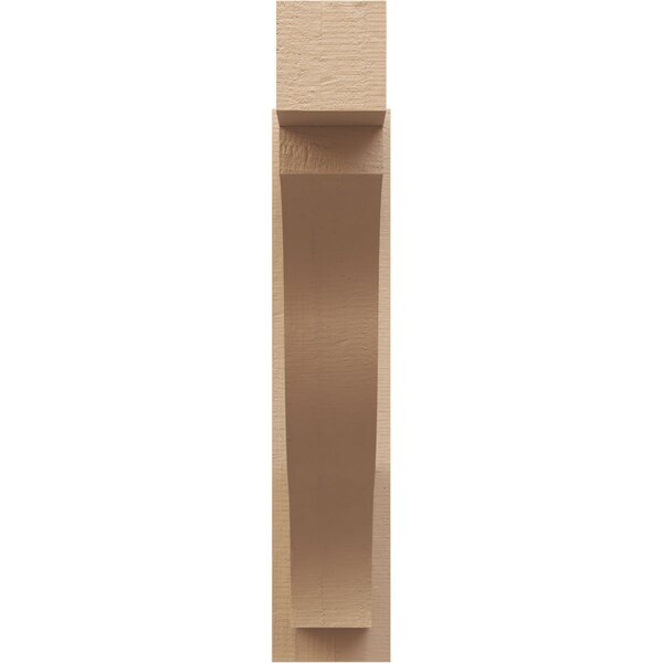 Ekena Millwork 6-in W x 28-in D x 28-in H Funston Block Rough Cedar Woodgrain TimberThane Outlooker, Primed Tan - OUTUR060X28X28FST44RCPR