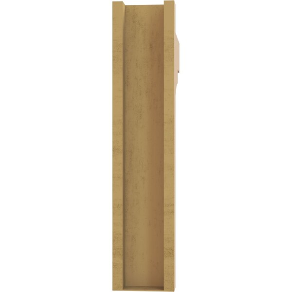 Ekena Millwork 6-in W x 28-in D x 28-in H Funston Block Rough Cedar Woodgrain TimberThane Outlooker, Primed Tan - OUTUR060X28X28FST44RCPR