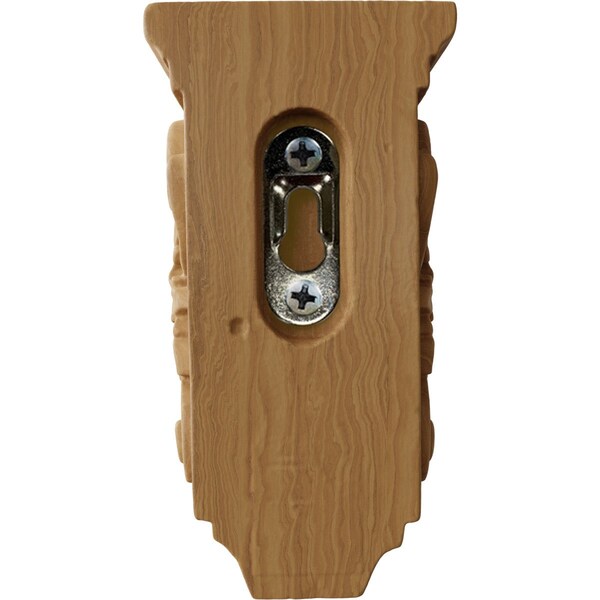 Ekena Millwork 2 1/4"W x 2 1/4"D x 4 1/4"H Extra Small Acanthus Wood Corbel, Cherry - CORW02X02X04ACCH