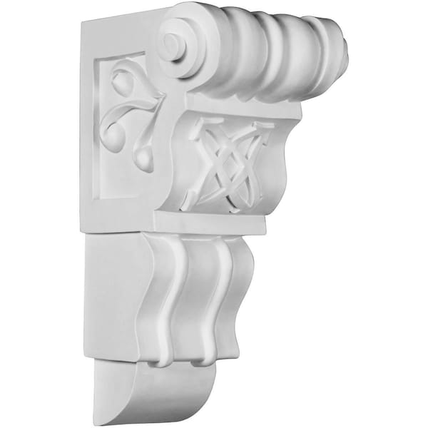 Ekena Millwork 8 3/4"W x 8 3/4"D x 16 3/8"H Colonial Corbel - COR09X09X16CO