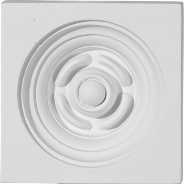 Ekena Millwork 3 7/8"W x 3 7/8"H x 1 1/8"P Lyon Plinth Block - PB03X03X01LY
