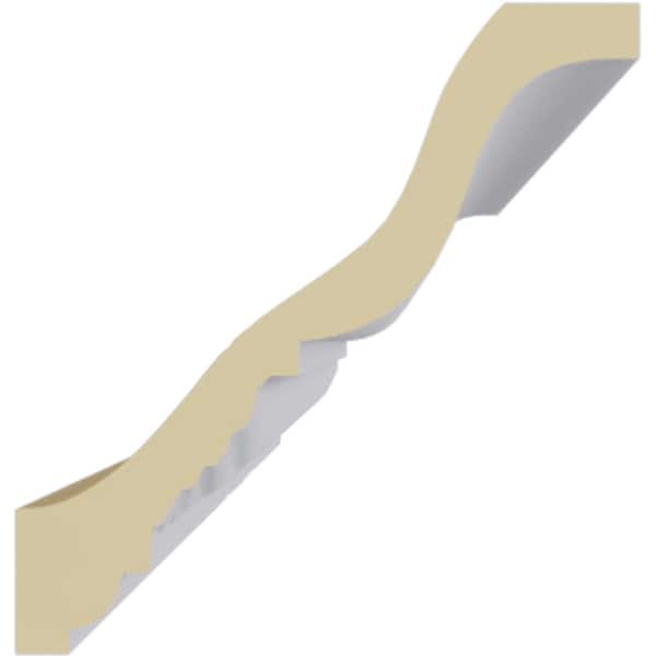 Ekena Millwork 3"H x 2 7/8"P x 4 1/8"F x 94 1/2"L Lanarkshire Crown Moulding - MLD03X02X04LA